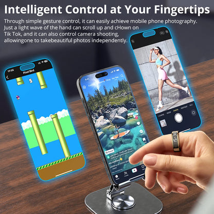 Unisex Smart Ring with Display Screen