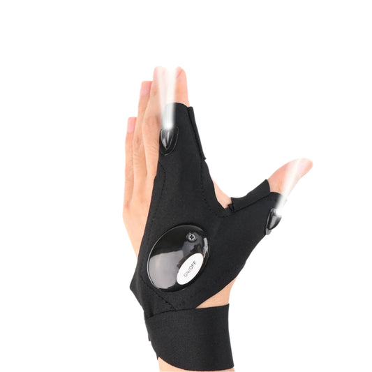 Unisex LED Half Finger Glove