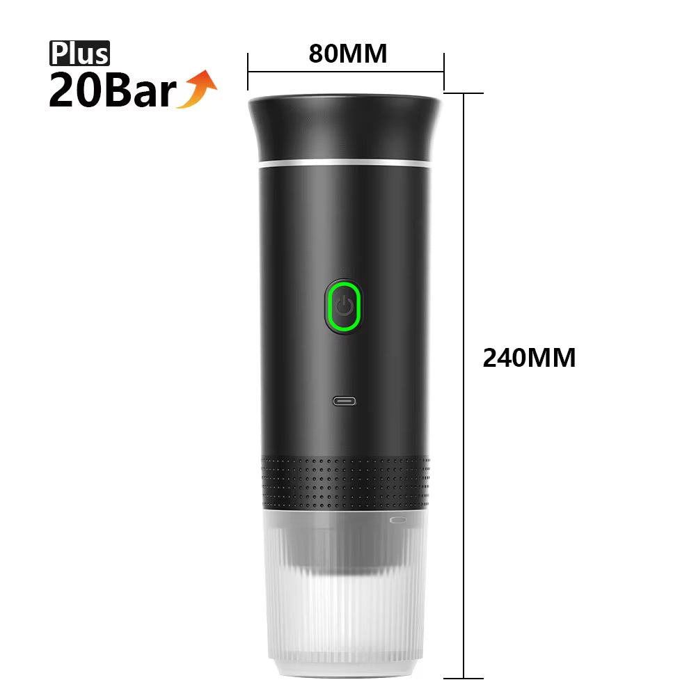 Wireless Electric Portable 3-in-1 Espresso Coffee Machine
