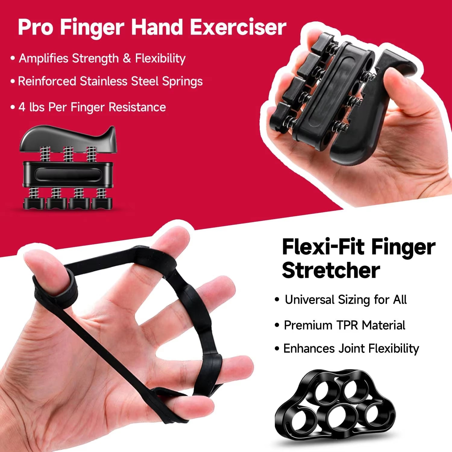 Adjustable Hand Grip Strength Trainer Set