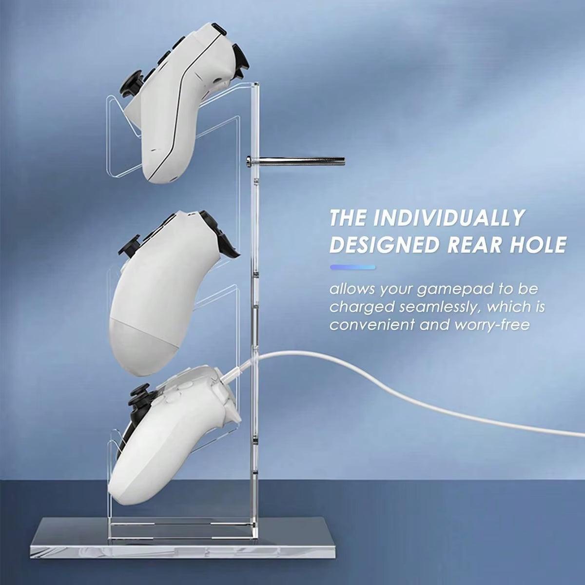 Universal 3-Layer Controller Stand and Headphone Holder