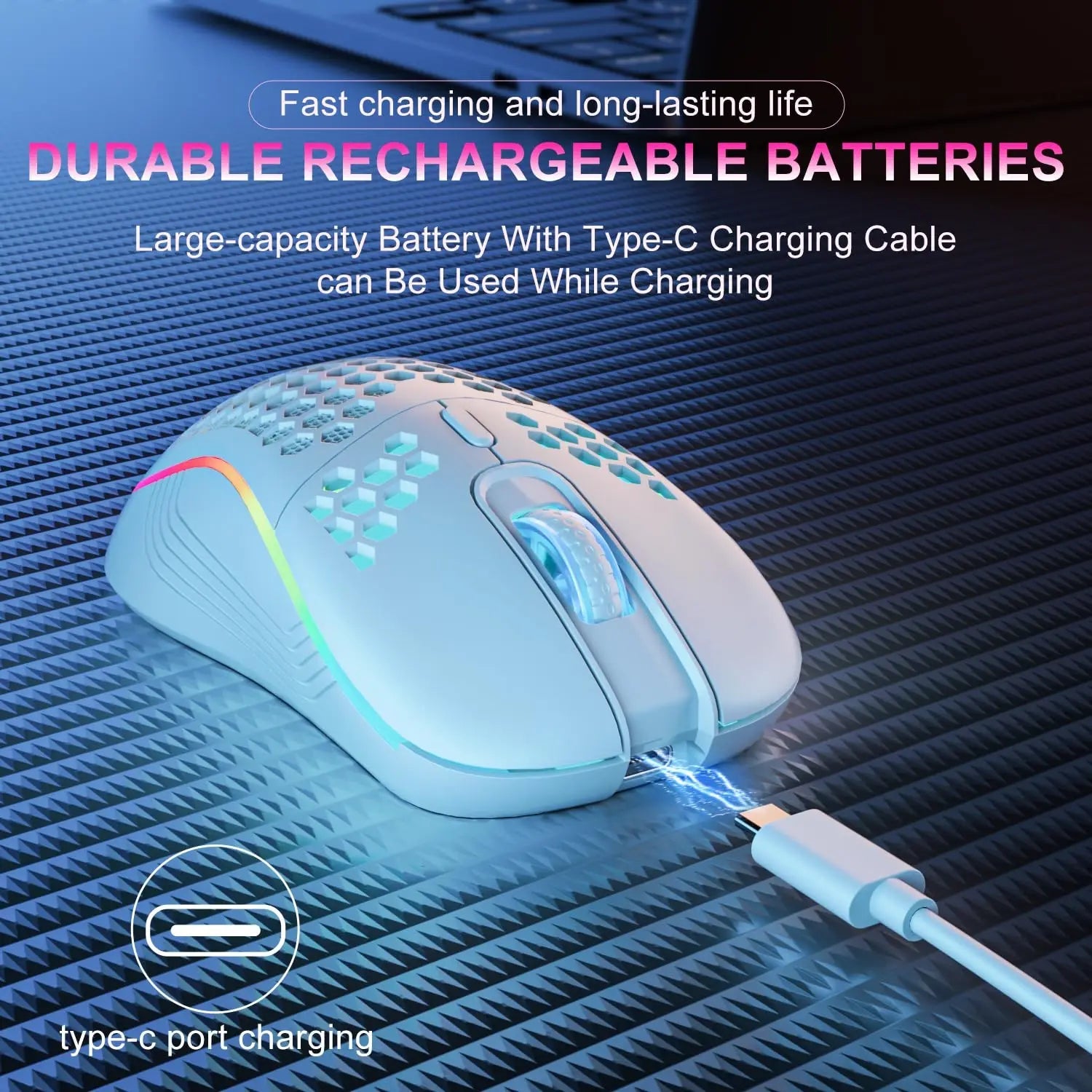 2.4G Wireless Gaming RGB Lighting Mouse