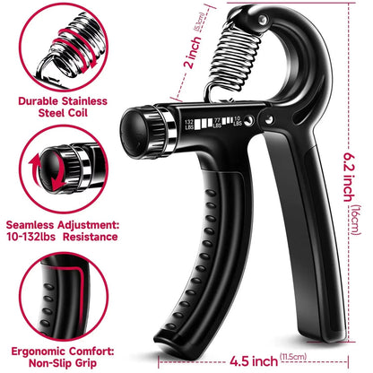 Adjustable Hand Grip Strength Trainer Set