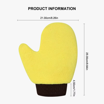 SEAMETAL Car Wash Glove Double-Faced Coral Fleece