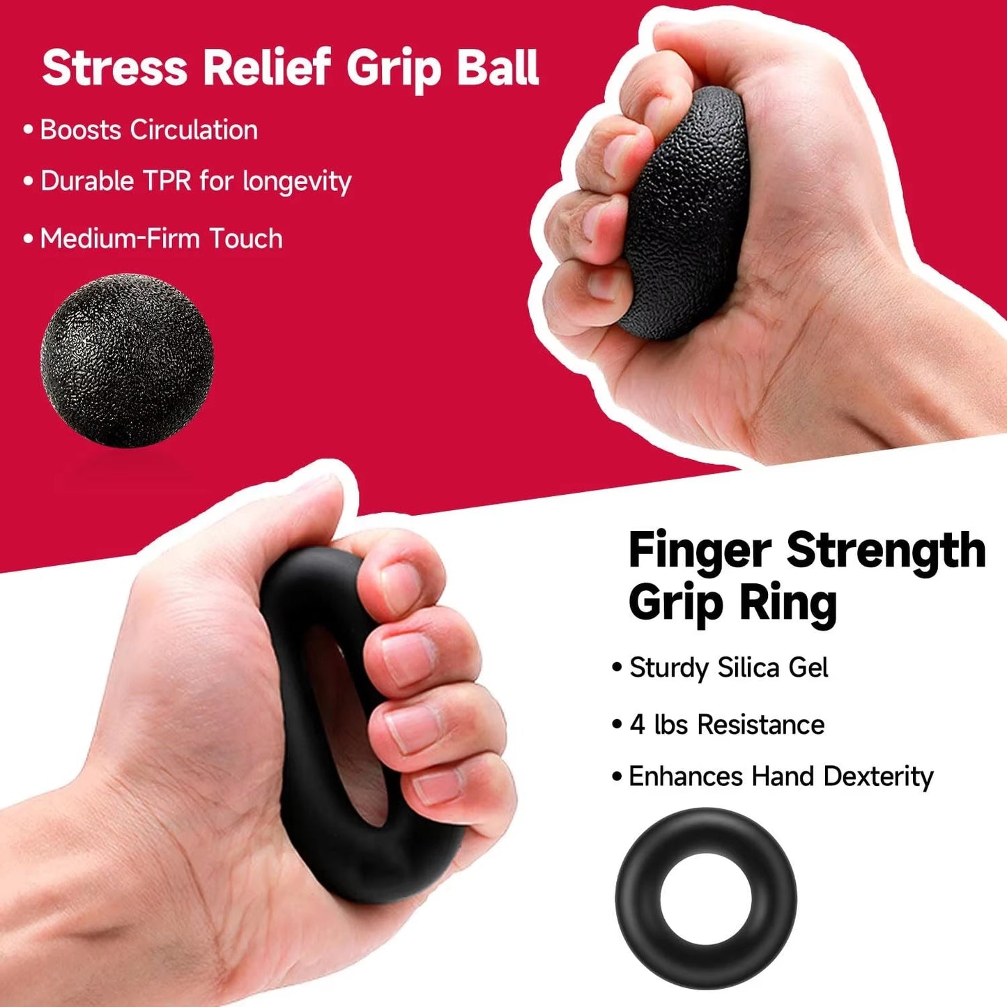 Adjustable Hand Grip Strength Trainer Set