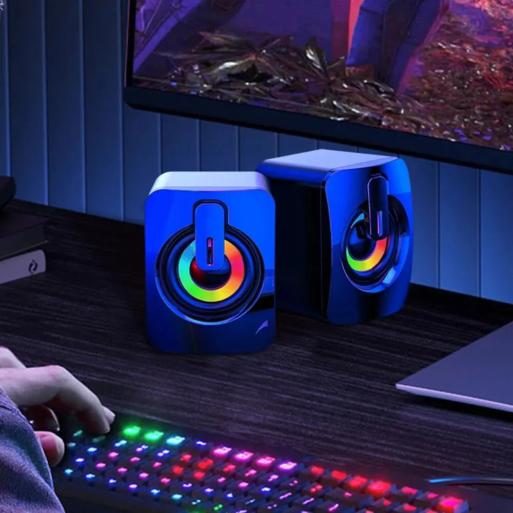 Computer Speakers PC Sound Box with LED Light