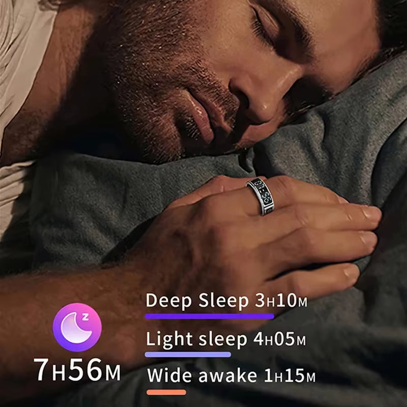 Unisex Smart Ring with Display Screen