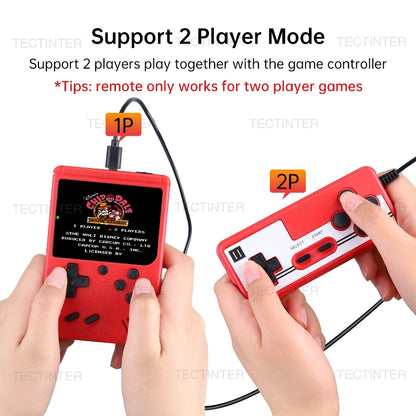 Portable Retro Mini Game Console – 500 Built-in 8-Bit Games, Handheld & TV Output