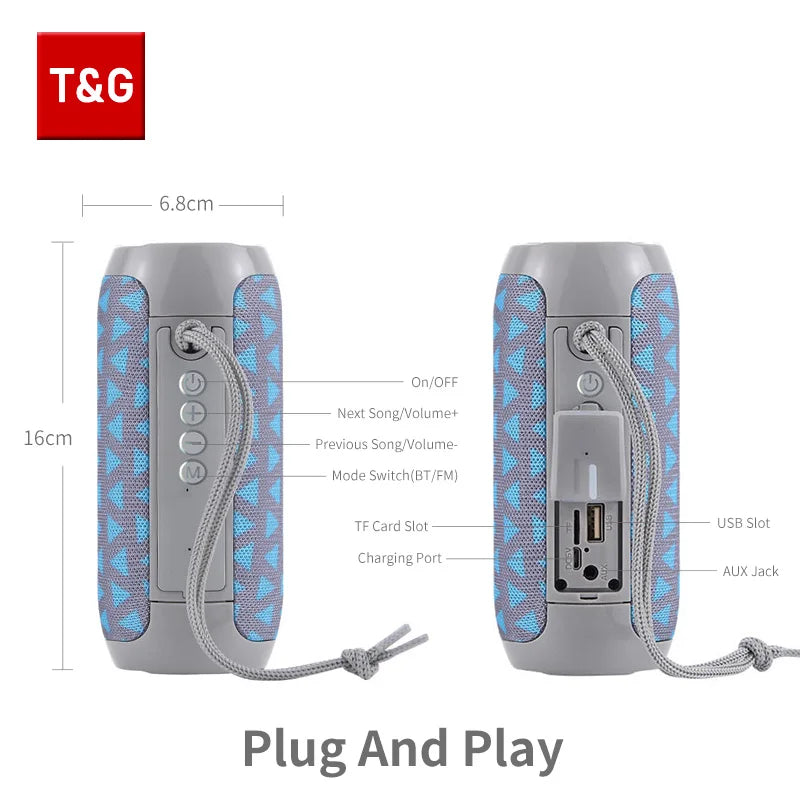 TG117 Portable Bluetooth Waterproof Loudspeaker