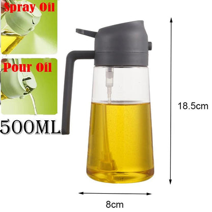 2 in 1 Oil Spray Dispenser Bottle