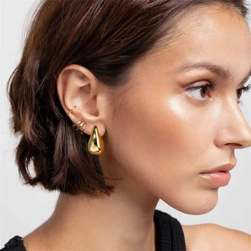 Women Water Drop Hook Earrings