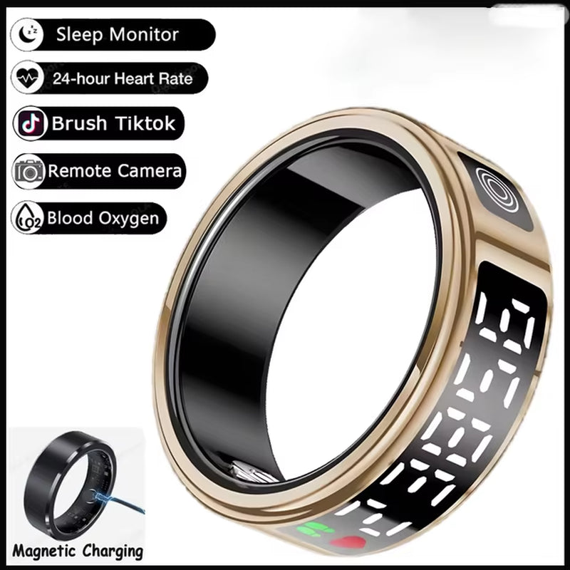 Unisex Smart Ring with Display Screen