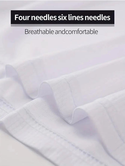 Round Neck T-Shirt 3-Piece White Ultra-Light Men'S Quick-Drying Breathable Sweat-Absorbent Shirt Suitable for Fitness Gym and Ru