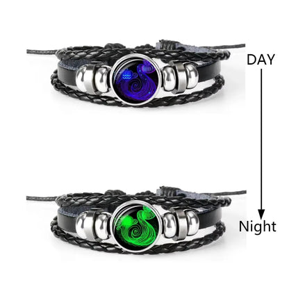 Zodiac Sign Charm Luminous Bracelets