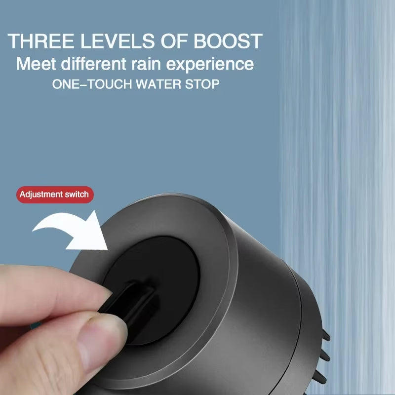 High Pressurized Filter 3-Mode Shower Head