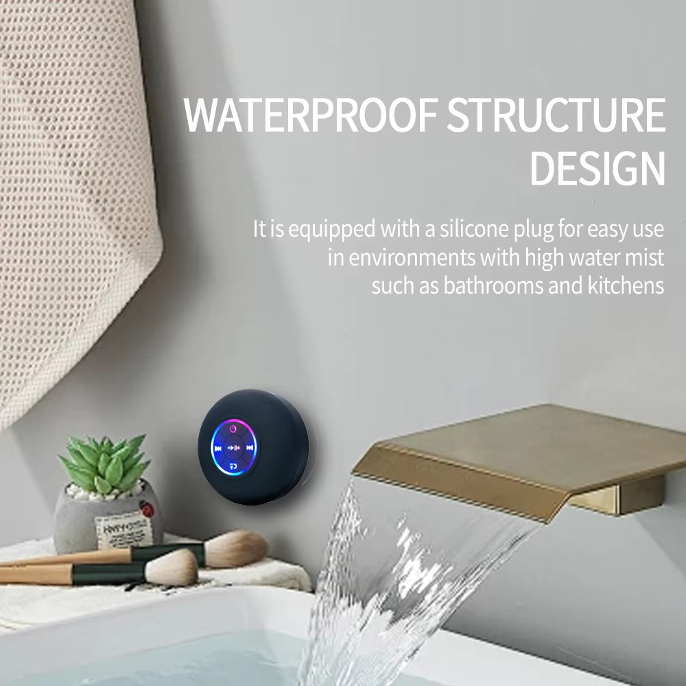 Portable Waterproof Bluetooth Shower Speaker