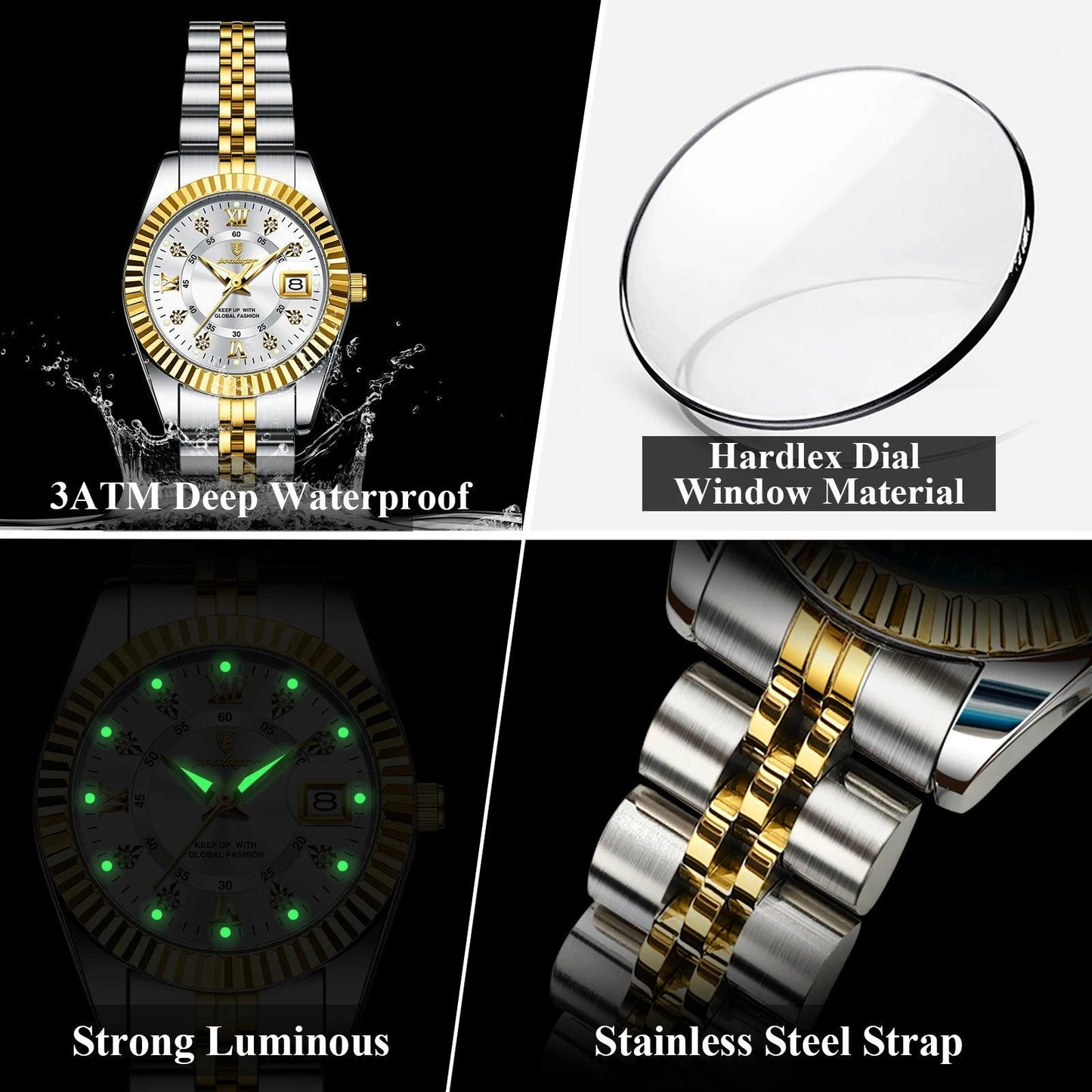 Elegant Women Waterproof Quartz Watch