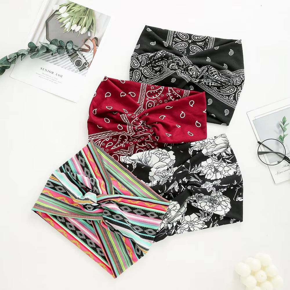 Women Wide Turban Hair Accessory Headbands