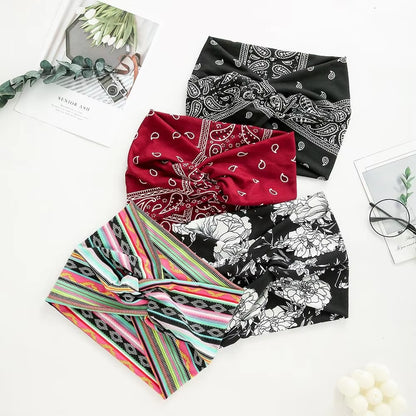 Women Wide Turban Hair Accessory Headbands