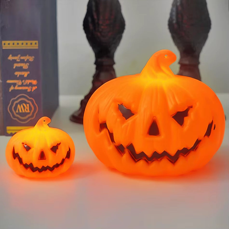 Halloween Pumpkin Candle Light Skull Ghost Face Lantern