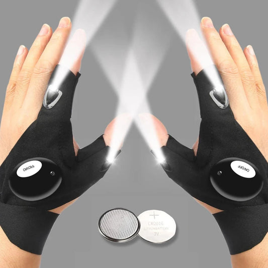 Unisex LED Half Finger Glove