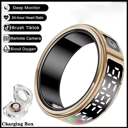 Unisex Smart Ring with Display Screen